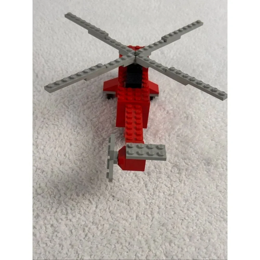 Vintage Lego 480 Rescue Helicopter Fire Town Classic Legoland - Missing 1 Piece
